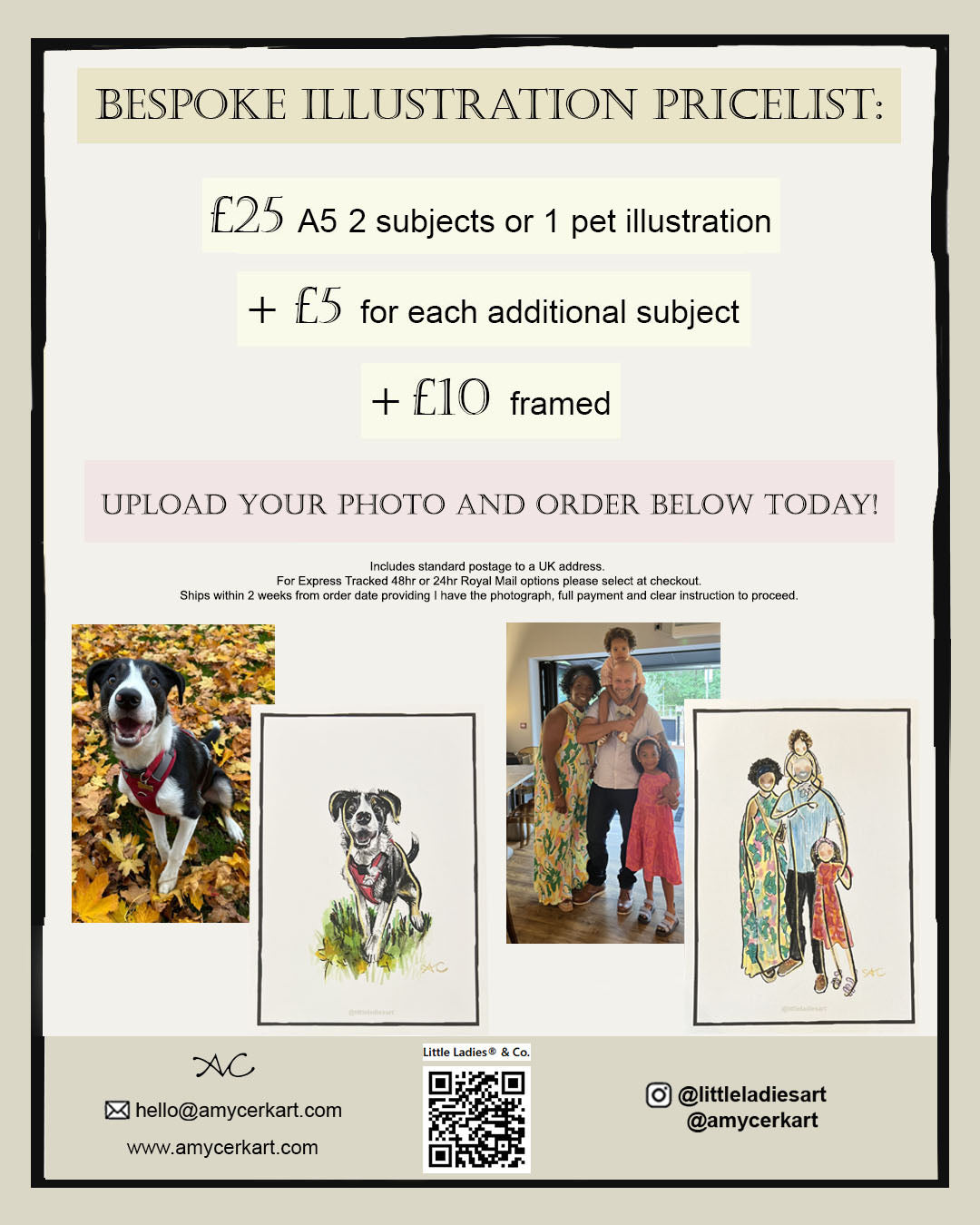 BESPOKE LITTLE MOMENTS ILLUSTRATION - JUST SEND YOUR PHOTO!